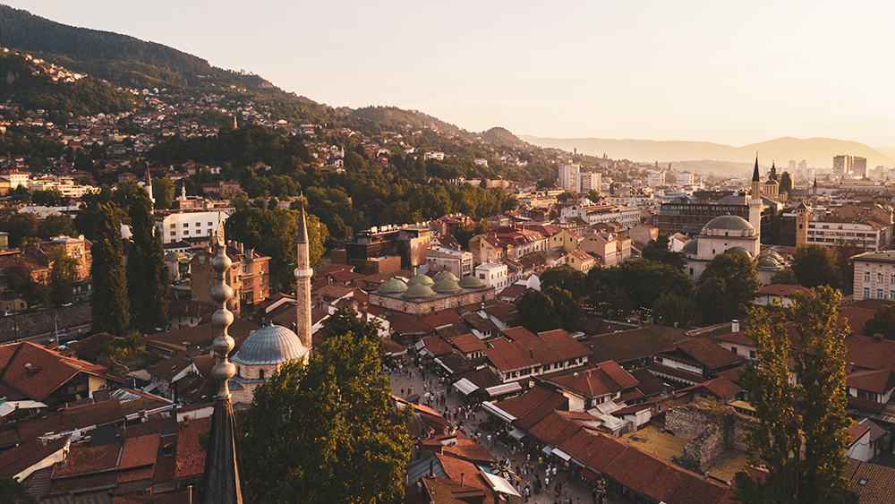 Photo du centre historique de Sarajevo