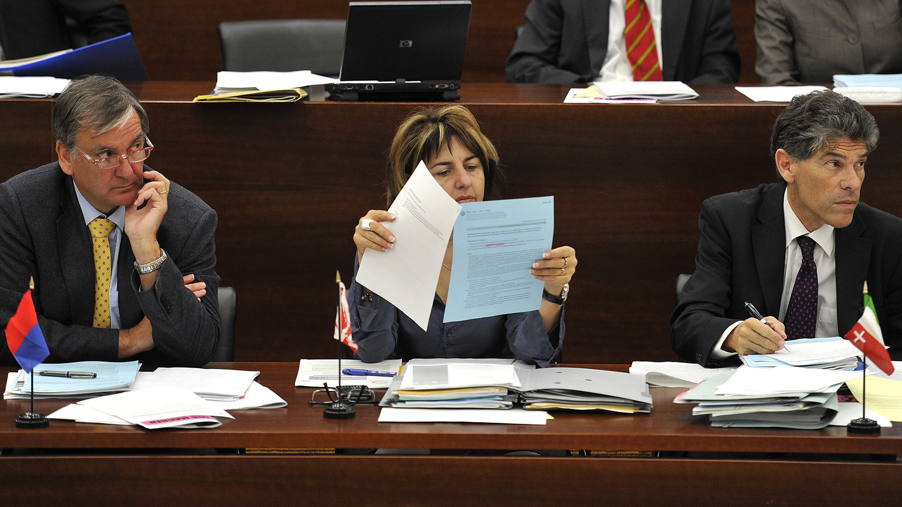 Elisabeth Baume-Schneider lors d'une conférence plénière